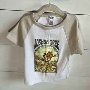 Refuge Kids Joshua Tree National Park Tee - White and Tan
